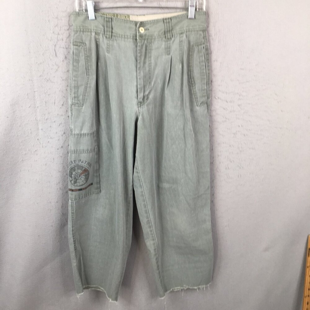 Vintage Bugle Boy Pants Mens 31 Army Green Desert Patrol Cargo Military Skater